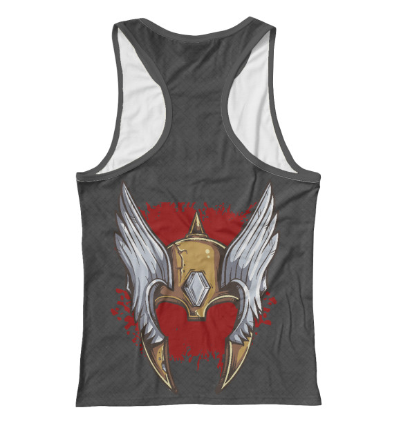 Женская майка-борцовка с изображением Викинг цвета Белый