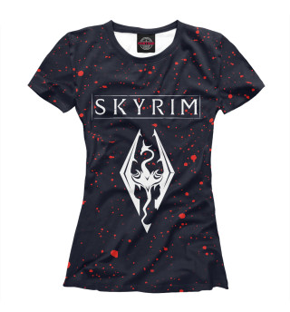 Женская футболка Скайрим + Краска