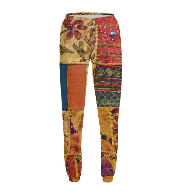 Женские спортивные штаны с изображением Patchwork Quilt цвета Белый