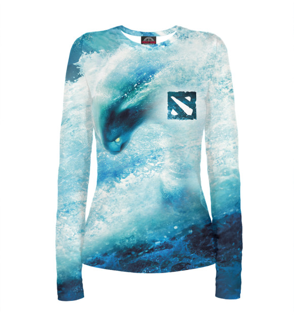 Женский лонгслив с изображением DOTA 2 Morphling цвета Белый