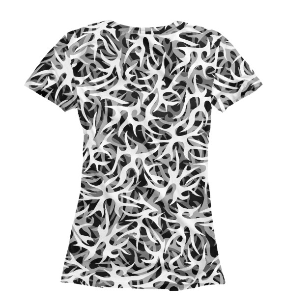 Женская футболка с изображением Мрак Зима цвета Белый