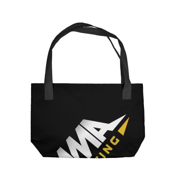 Пляжная сумка с изображением MMA fighting цвета 