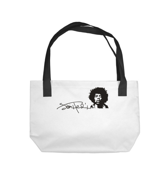Пляжная сумка с изображением Jimi Hendrix цвета 