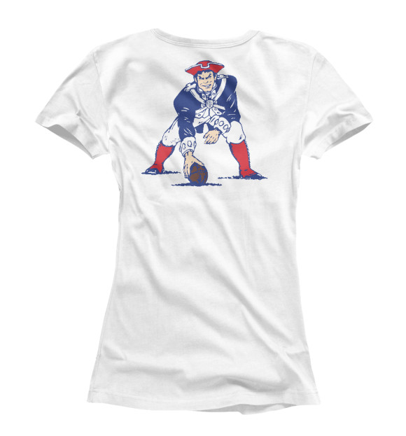 Футболка для девочек с изображением New England Patriots цвета Белый