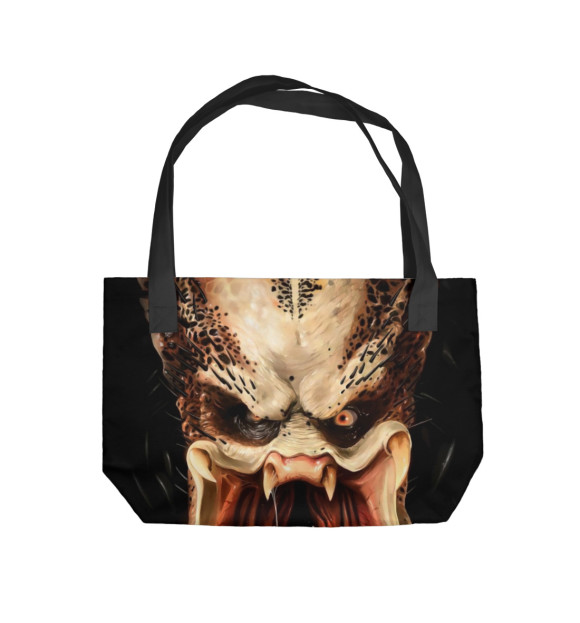 Пляжная сумка с изображением Хищник цвета 