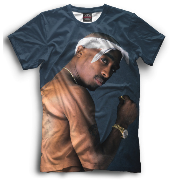 Мужская футболка с изображением Rap Legends цвета Черный