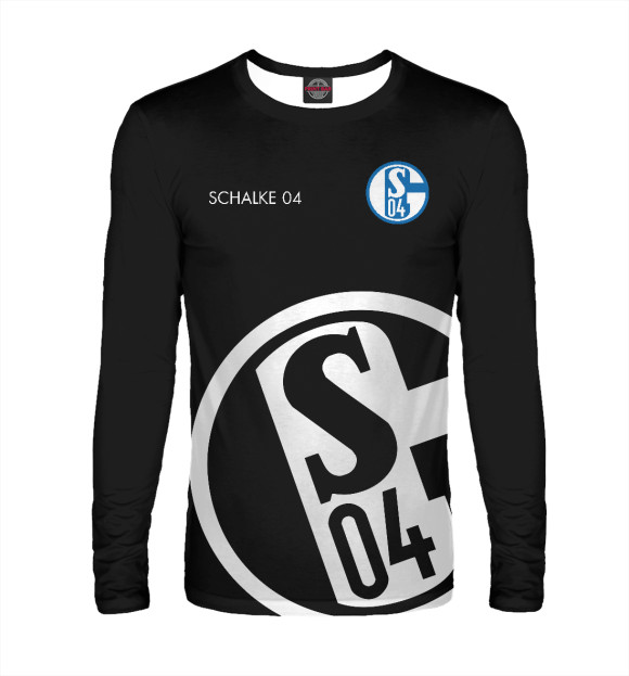 Мужской лонгслив с изображением Schalke 04 цвета Белый