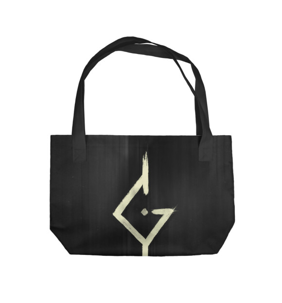 Пляжная сумка с изображением Caliban цвета 