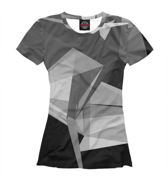 Женская футболка с изображением Camo abstraction цвета Белый