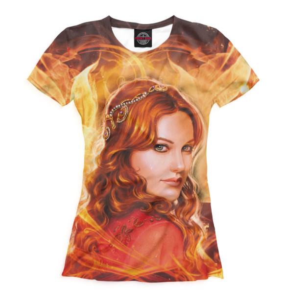 Футболка для девочек с изображением Хюррем-Султан цвета Белый