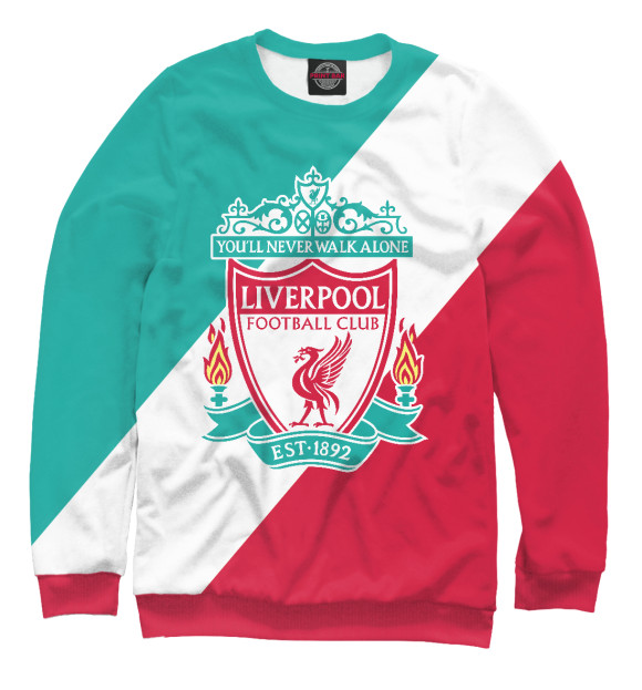 Свитшот для мальчиков с изображением FC Liverpool цвета Белый