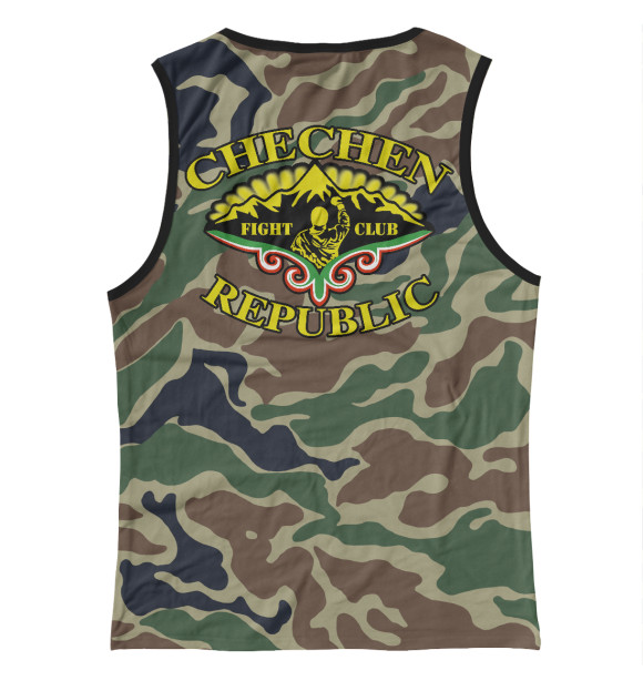 Женская майка с притом Akhmat WFCA цвета Белый Женская майка с изображением Akhmat WFCA цвета Белый