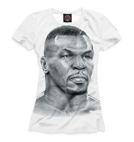 

Футболки Print Bar, Белый, Майк Тайсон