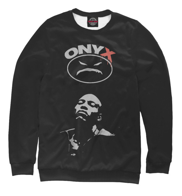 Женский свитшот с изображением Onyx цвета Белый