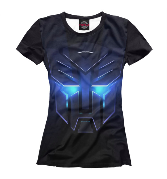 Женская футболка с изображением Transformers цвета Белый