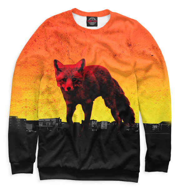 Женский свитшот с изображением The Day Is My Enemy цвета Белый