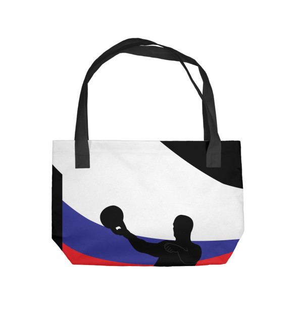 Пляжная сумка с изображением ГИРЕВОЙ СПОРТ цвета 