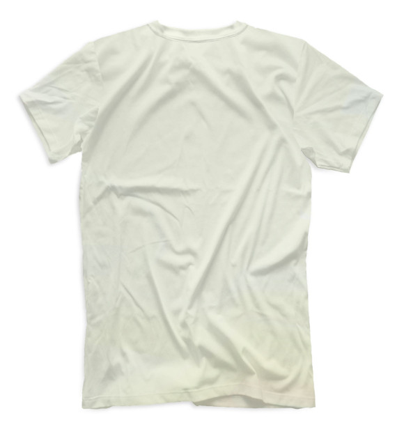 Мужская футболка с изображением Солдат и медведь цвета Белый