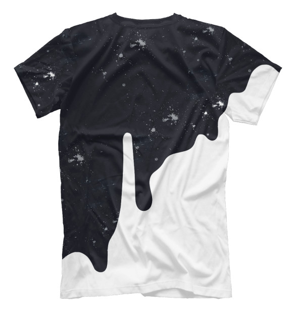 Футболка для мальчиков с изображением Чёрно-белое цвета Белый