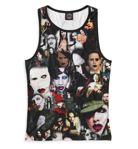 

Майки борцовки Print Bar, Белый, Mаrilyn Manson