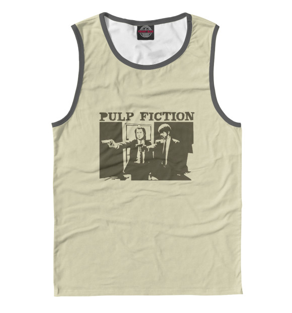 Мужская майка с изображением Pulp Fiction цвета Белый