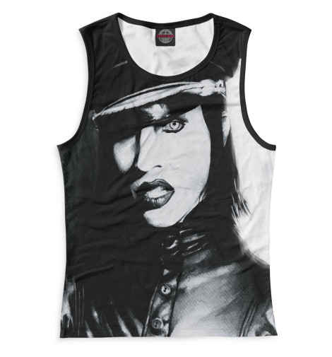 

Майки Print Bar, Белый, Marilyn Manson