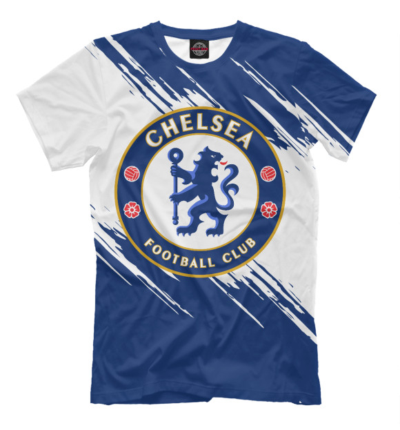Футболка для мальчиков с изображением Челси цвета Темно-синий