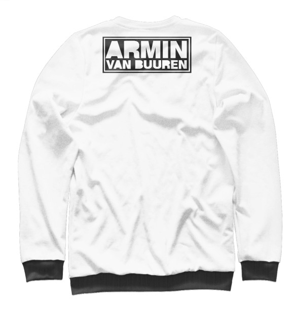 Мужской свитшот с изображением Armin van Buuren цвета Белый