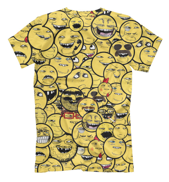 Мужская футболка с изображением Колобки цвета Белый