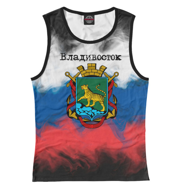 Майка для девочки с изображением Владивосток цвета Белый