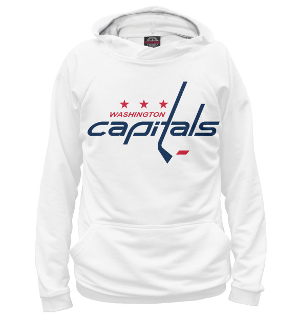 Худи для мальчика с изображением Washington Capitals цвета Белый