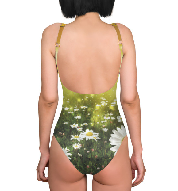 Купальник-боди с изображением Спасибо бабушке и деду цвета 