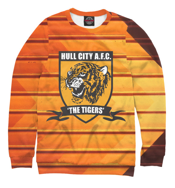 Свитшот для мальчиков с изображением Tigers Hull City цвета Белый