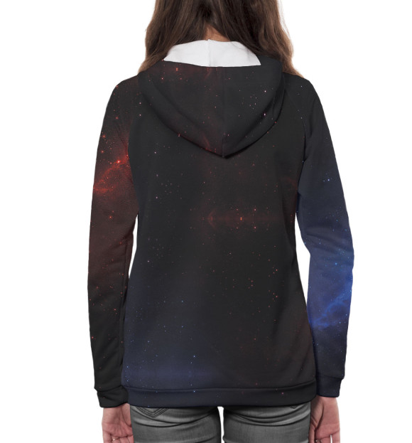 Женское худи с изображением На Земле с 1978 цвета Белый