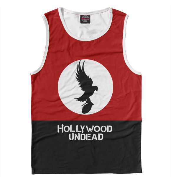 Майка для мальчика с изображением Hollywood Undead цвета Белый