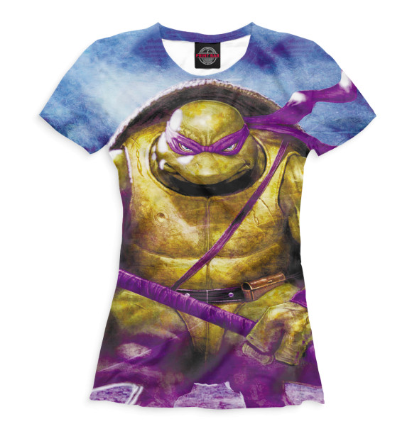 Женская футболка с изображением Донателло цвета Белый