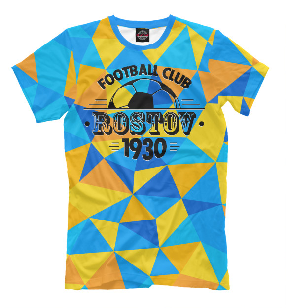 Футболка для мальчиков с изображением FC Rostov цвета Грязно-голубой