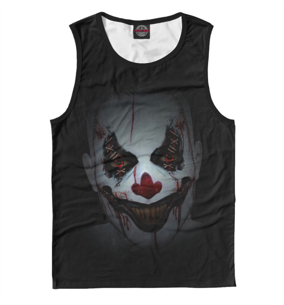 Майка для мальчика с изображением Клоун цвета Белый