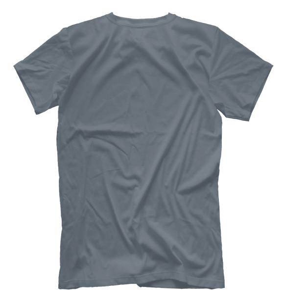 Мужская футболка с изображением Мопс цвета Белый