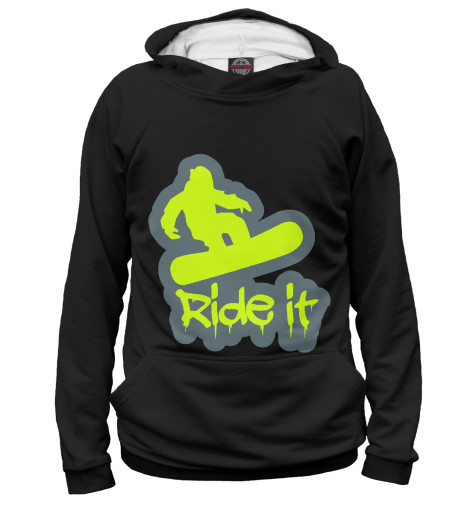

Худи Print Bar, Белый, Ride It