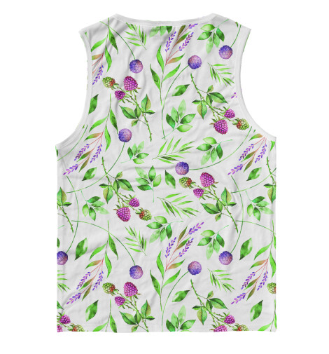 

Майки Print Bar, Белый, Клевер и малина