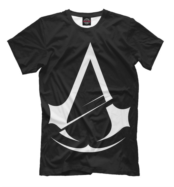 Мужская футболка с изображением Assassin’s Creed Unity цвета Черный