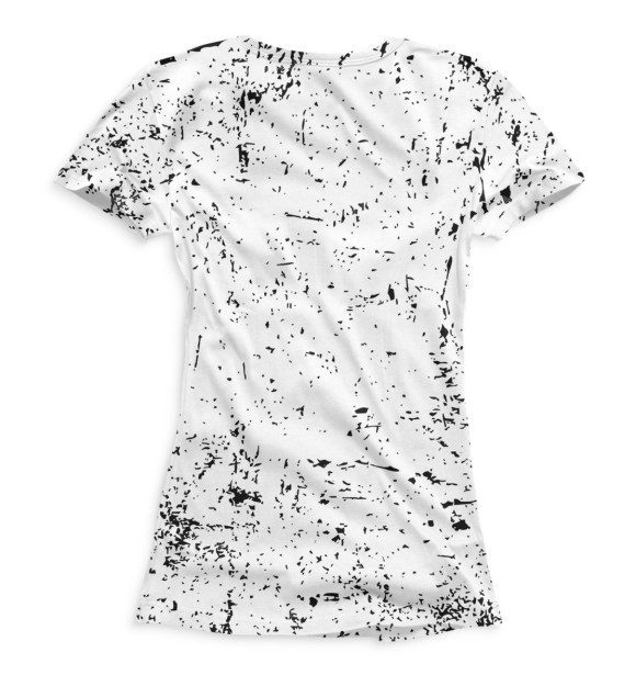 Женская футболка с изображением Отбросы цвета Белый
