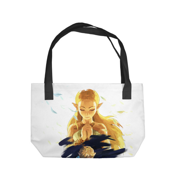 Пляжная сумка с изображением The Legend Of Zelda цвета 