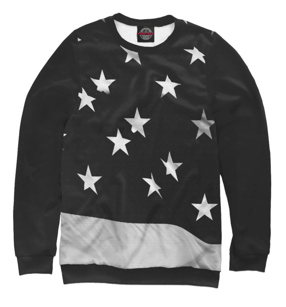 Свитшот для мальчиков с изображением Black flag USA цвета Белый