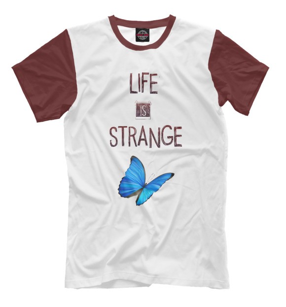 Мужская футболка с изображением Life Is Strange цвета Молочно-белый