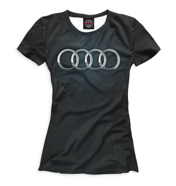 Женская футболка с изображением Audi цвета Белый