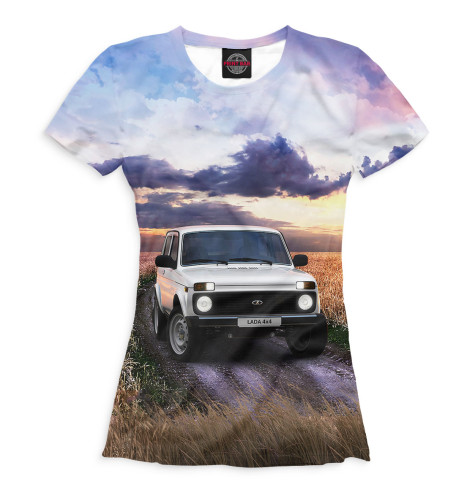 

Футболки Print Bar, Белый, LADA 4x4