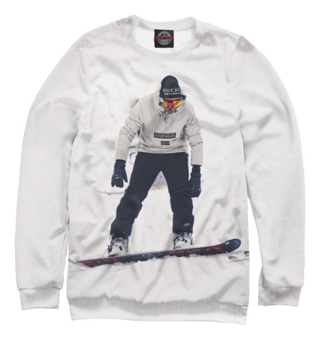 

Свитшоты Print Bar, Белый, Snowboard