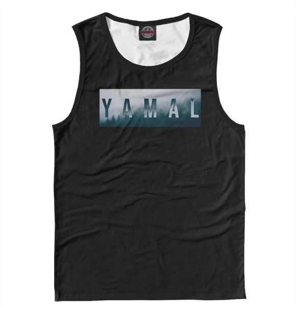 Мужская майка с изображением YAMAL цвета Белый
